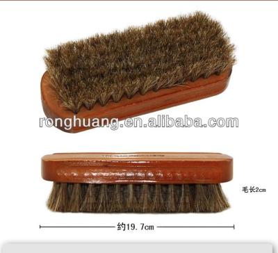 China Wooden horse hair shoe brush for sale