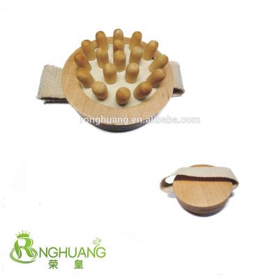 China Wholesale Custom Hand Held Natural Wooden Boby Care Scrubber Massager for sale