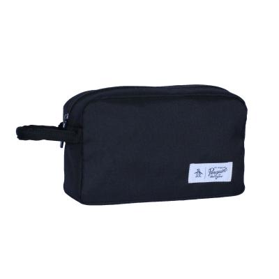 China Fashion Customized Polyester Waterproof Mens Private Label Toiletry Bag All Black Toiletry Bag Travel Kit for sale