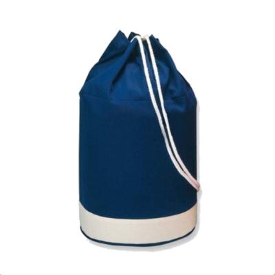 China Fashion Navy and White Drawstring Sailor Bag - Backpack Sports Beach Tote Travel for sale