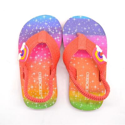 China Lovely Lightweight Wholesale Kids Flip Flops Kids Printing Slippers for sale