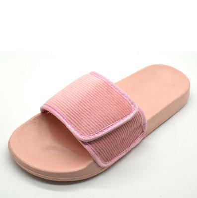 China Fashion Trend Uniseason Ladies Sandals Corduroy Women Upper Slider Slippers for sale