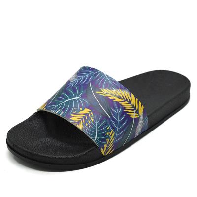 China Fashion Trend Uniseason Ladies Sandals Digital Print Women Upper Slider Slippers for sale