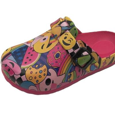 China EVA Platform Kids Popular Fancy Transfer Printing Clogs Eva Shoes Garden Clogs for sale