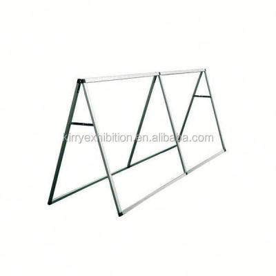 China Advertising Hanging Logo Outdoor Aluminum A Frame Custom Sign A Frame Outdoor Banner Stand for sale