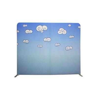 China Easy Install Expressive Advertising Direct Selling Personalize Custom Logo Event Backdrop Graduariin Banner Stand for sale