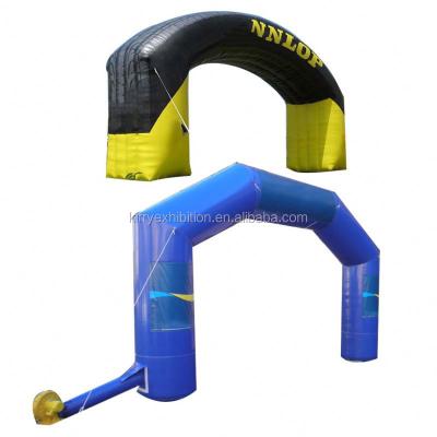 China Event 8M PVC Tarpaulin Inflatable Arch Support Inflatable Blow Up Arch Support Entry Start Finish Line for sale