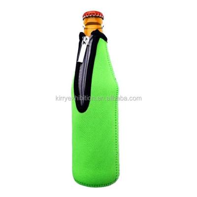 China Economic thermal wine bottle cooler with zipper for promotion for sale