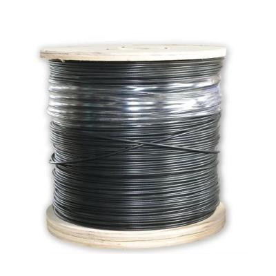 China China Manufacturer Price Steel Structure 1*7 Wire 1.2mm Coated 1.5mm Black PVC Plastic Nylon PA Coated Stainless Steel Wire Rope for sale