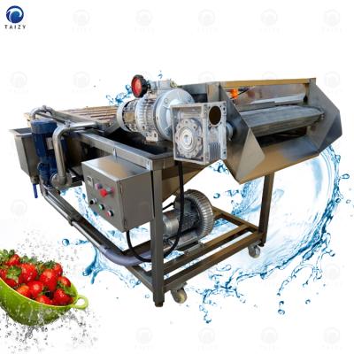 China Fruit processing plant fruit and vegetable seal bubble washing machine air clean washing machines for fruit for sale