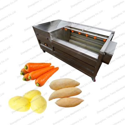 China High Efficiency Easy Operate Brush Seal Vegetable Peeling Machine Potato Washing Machine for sale