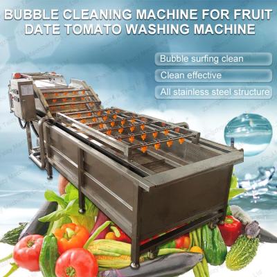 China Fruit Vegetable and Fruit Washing Machine Bubble Washing Machine for sale