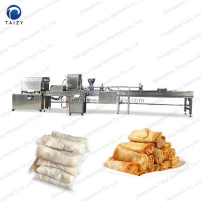 China High Efficiency Automatic Dumpling Wrapping Machine Spring Roll Pastry Sheet Making Machine Lumpia Making Machine for sale