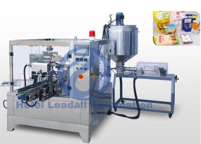 China Liquid / Paste Premade Pouch Fill And Seal Machine For 1500G Standup Bag for sale