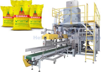 China Automatic Granule Packing Machine For 25kg Solid Urea / Polymer Bound Rubber Chemicals for sale