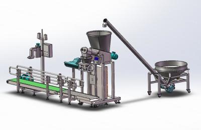 中国 High Precision Semi Automatic Filling Machine , paper bag packing Machine For 10kg 50kg Wheat Flour / Milk Powder 販売のため