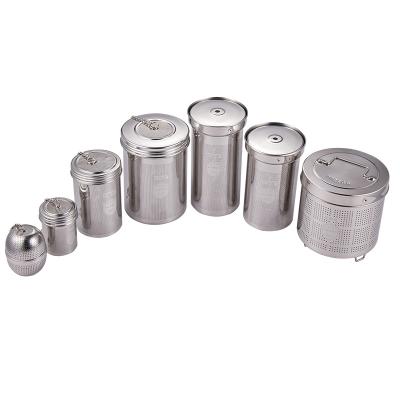 China Rust Prevention Screen 304 Stainless Steel Kitchen Tea Cylindrical Filter Strainer for sale