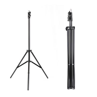 China FOTOOWORX 210cm Metal Light Stand For Ring Light Studio Lamp Portable Foldable Tripod Stand For Photography Vlogging for sale