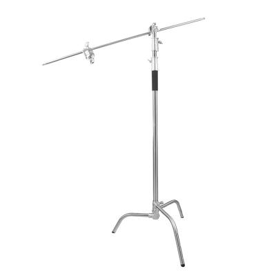 China FOTOWORX 330cm C Stand Stainless Steel Air Cushion Light Stand for Studio Strobe Lighting Background Photography C-Stand for sale