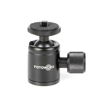 China FOTOWORX Mobile Phone Gimbal Head 360 Degree Tripod Ball Head Head For DSLR Video Camera for sale