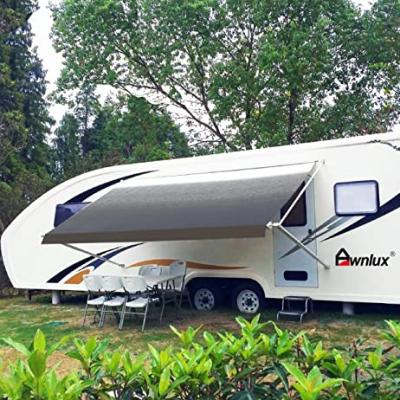 China Universal Motorhome RV Trailer Camper Waterproof Heavy Duty Vinyl Outdoor Canopy For RV Camper Tent Fabric Replacement for sale