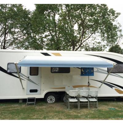 China Motorhome.RV Trailer Manual Wind Caravan Tent Sun Awning With Strong Fame for sale