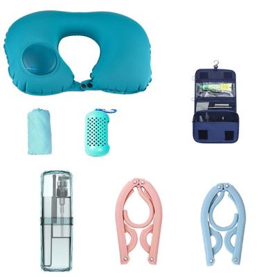 China Travel Bag Blow Organizer Travel Kit for Camping with Air Pillow and Toothpaste Case for sale