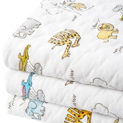 China Custom Tear-Resistant Pattern And Color Animal World Printed Active Printed Jacquard Fabric Baby Knitted Cloth Fabric for sale