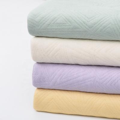 China Real silk double-sided knitted warm fabric baby fabric jacquard fabric acrylic hot staple Abrasion-resistant fleece 40s for sale