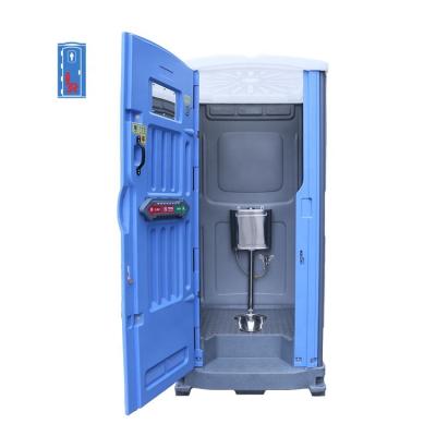 China Foot Pump Stream With Hand Wash Basin Inside Wc Toilet Mobile Outdoor Portable Prefab Container Public Toilet for sale