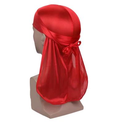 China Wholesale Custom Long Tail Silky Muslim Durags Men Women Man Women Durags Silky Satin Durags For Men Hood Set for sale