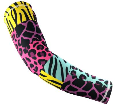 China Breathable Custom Disposable Protective Arm Cover UV Basketball Arm Sleeve Baseball Sports Compression Basketball Arm Sleeve for sale