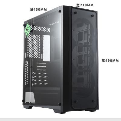 Chine Caisse de PC de la fan ATX du verre trempé 12cm RVB de SKTC à vendre