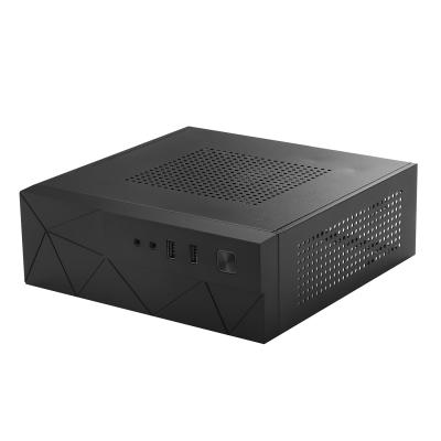 China Black Color 0.7mm SPCC 75mm Width Mini PC Cabinet for sale