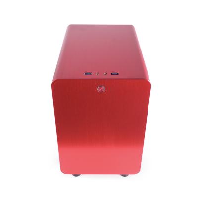 中国 赤いSPCC 15*14*8.6cm ATX PSUのアルミニウムPCの箱 販売のため