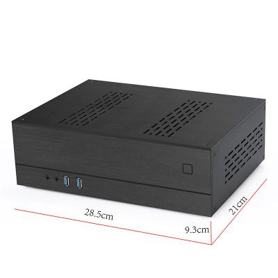 China Black Silver 8cm Fan 3mm Aluminium HTPC Cases for sale