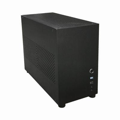 China Gaming 140mm CPU MATX Aluminium Profile PC Case for sale