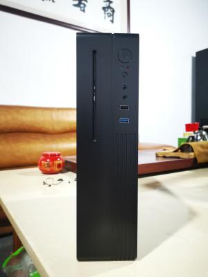 中国 MATX 0.8mm SGCC HTPCのPCの箱5.25' DVDドライブだけ 販売のため