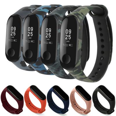 China Water Resistant Environmental Protection Anti-lost Sports TPU Silicone Reloj Correa Replacement For Xiaomi MI Band 5 4 3 Correa for sale