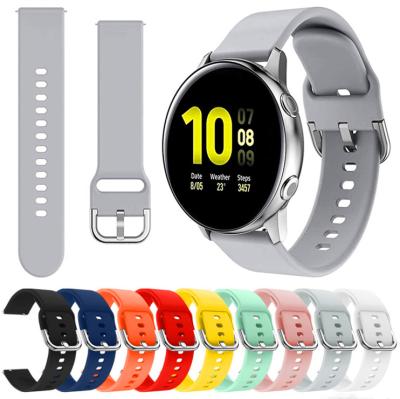 China Water Resistant Watch Silicone Band Strap For General Samsung Galaxy S3 S2 AMAZFIT Huami Moto Pin Buckle Silicone Sports Strap for sale