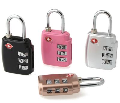 China New TSA-551 3 digits zinc alloy metal style tsa combination lock for sale