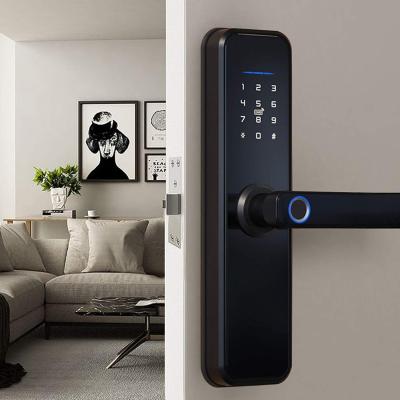 China Wifi Electronic Door Lock With Tuya APP Remote Fingerprint Fechadura Digital Door Lock Door Lock/Password/IC Card Door Lock IF-D1 for sale