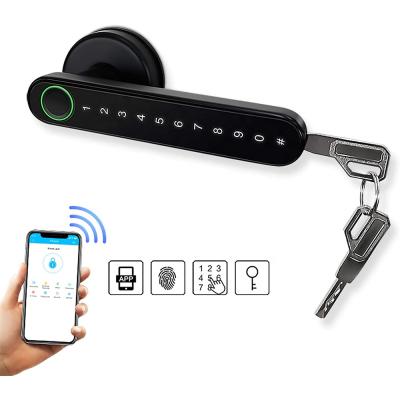 China APP control Tuya Ble door lock for apartment use and home use, app control to open the door, support hotel SaaS fingerprint lock tuya for sale