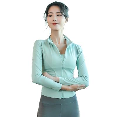 China New Yoga Wear Yoga Coat Breathable Zipper Customized Woman Fitness Yoga Wear for sale