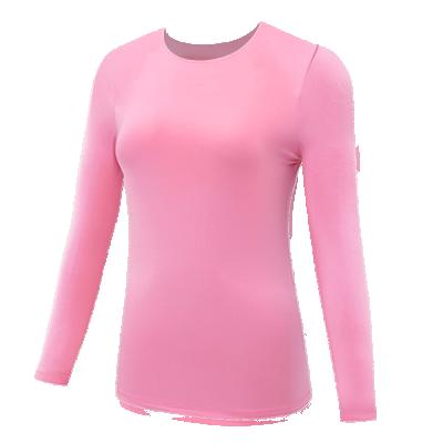 China Wholesale Breathable Yoga Fitness Women Seamless Long Sleeve Top T-Shirt for sale