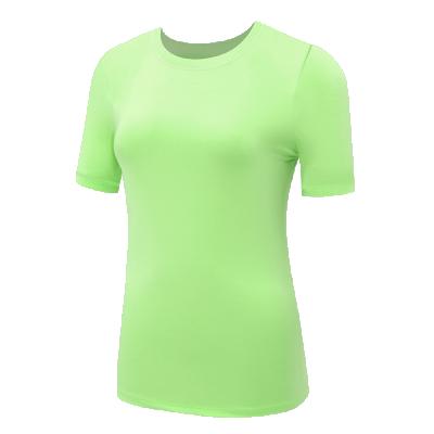 China Breathable short sleeve T-shirt ladies fitness yoga top gym yoga t-shirt ladies yoga t-shirt for sale