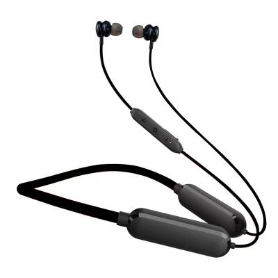 China Neckband BT 5.0 Stereo Bass Sports Headphones Hanging Magnetic Wireless Neckband Earphone Neck Band for Gym Sports for sale