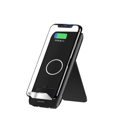 China Mobile phone 3 in 1 10000mah wireless portable style power charger phone wireless charger with stand for sale