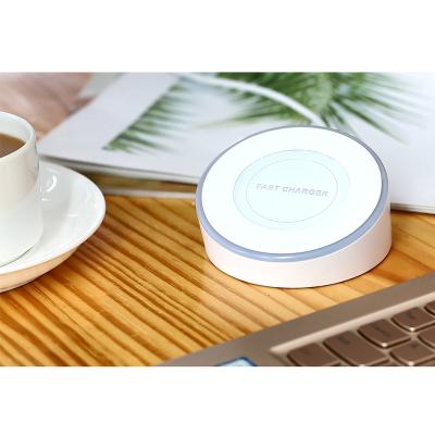 China New Universal Dual Earphone Qi Lamp Charger Breathing Wireless Dock With Desk LED Lamp Fast Wireless Charger for sale