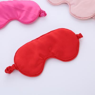 China Anti-wrinkle solid color eye protection sleep beauty shading eye mask thickening travel adjustable sleep eye mask for sale